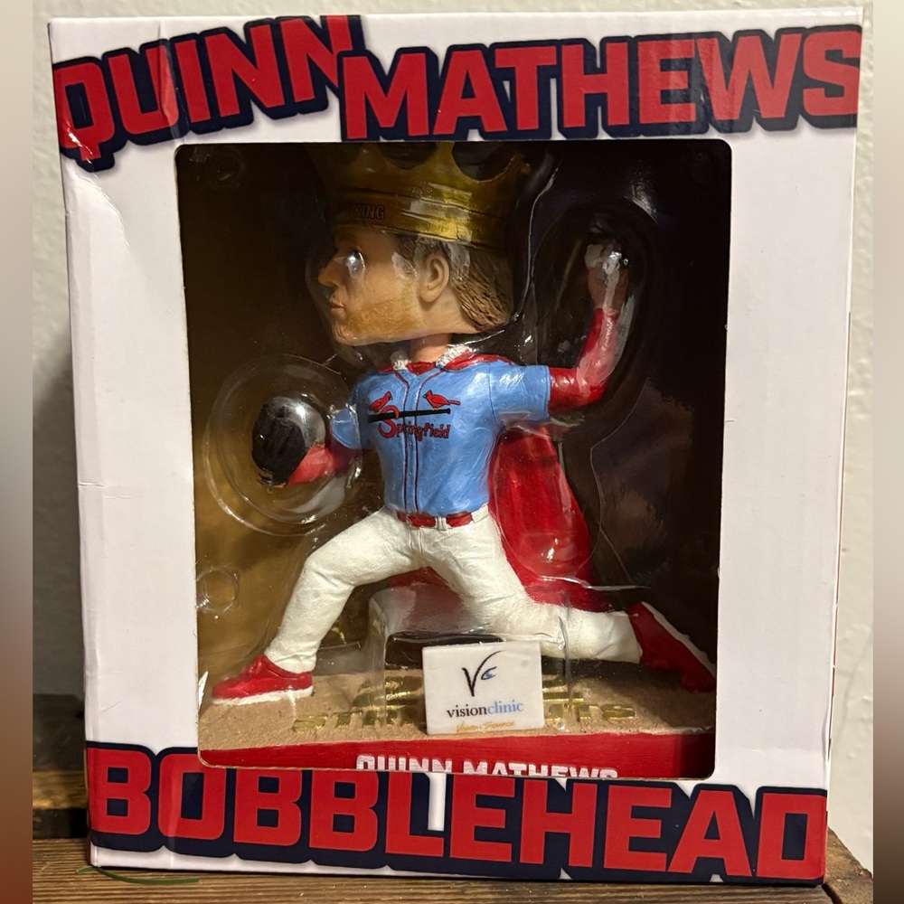 Bobblehead with Red and Blue Uniform
